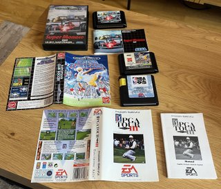Lote de videojuegos deportivos Sega Mega Drive