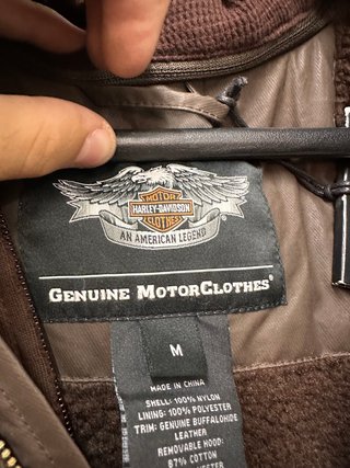 Giacca Harley-Davidson Felpata Marrone