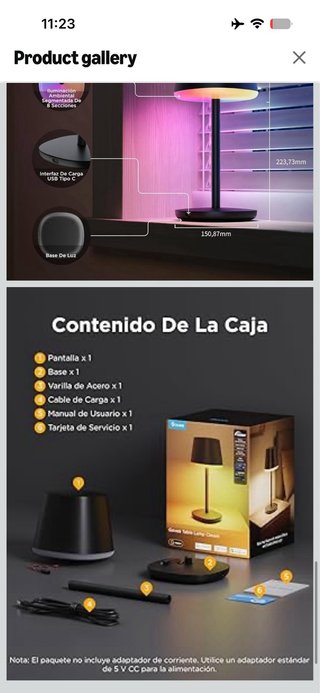 Govee RGBICWW Bedside Table Lamps, LED Bedside Lam