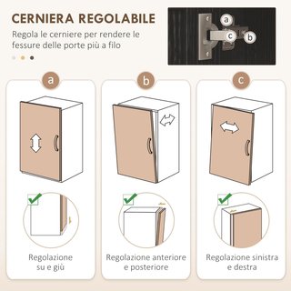 Mueble de Despensa de Cocina con 9 Estantes Regulables, Con Puertas de Vidrio y Base Elevada, Mueble de Cocina de Madera, 76X36X160 Cm, Negro y Color Madera