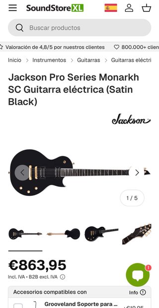 Jackson Pro Series Monarkh SC Satin Black
