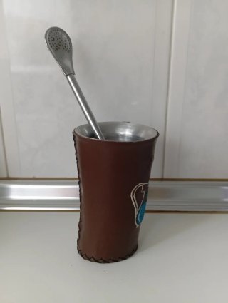 Vaso Mate con Bombilla