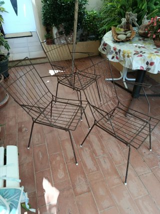 3 Sillas de Hierro Estilo Industrial