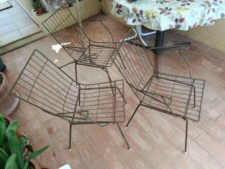 3 Sillas de Hierro Estilo Industrial