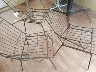 3 Sillas de Hierro Estilo Industrial