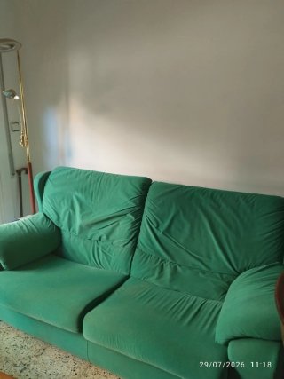 Sofá de 2 plazas verde