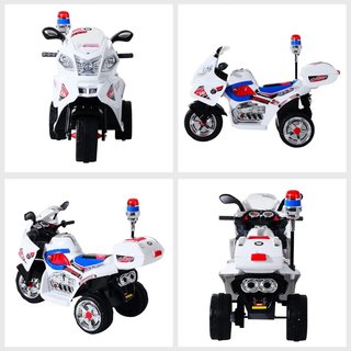 Moto Eléctrica para Niños de 3-5 Años Scooter Eléctrico Juguete 3 Ruedas con Música, Velocidad 3Km/H, Luces 112×51×72.5Cm