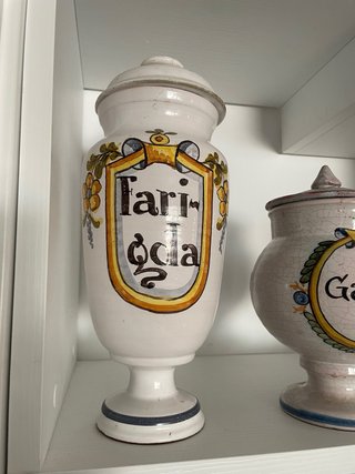 Conjunto 3 Tarros Farmacia Antiguos Cerámica