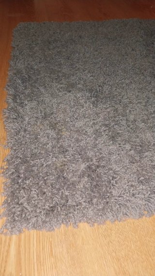 Alfombra cuadrada gris Ikea 80x80cm