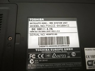 Portatile Toshiba Satellite A300