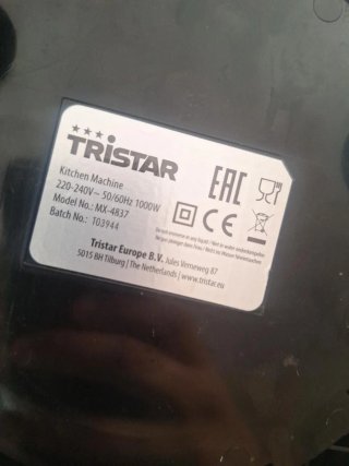 Batidora Amasadora Tristar Negra