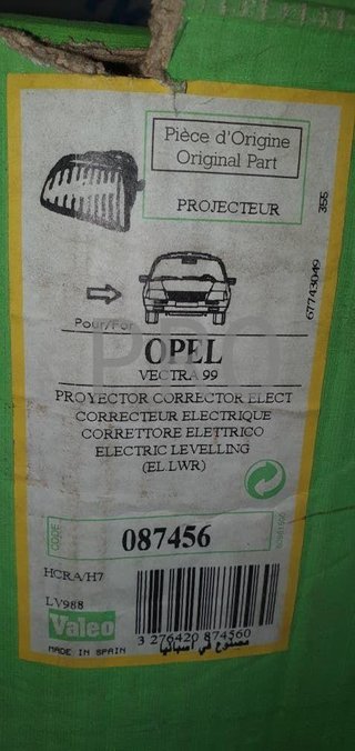 faro opel vectra derecho valeo
