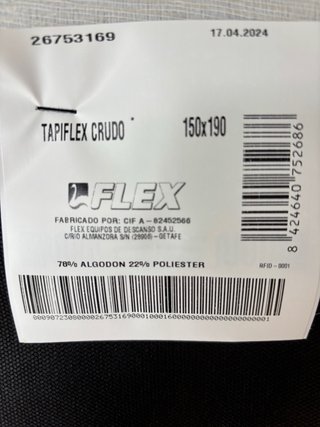 Somier Tapiflex 150x190 Poco Uso