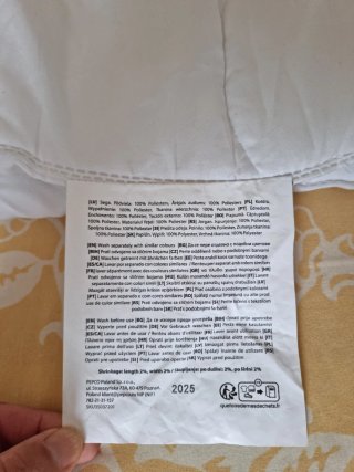 Relleno Nórdico 160x200cm Poliéster Blanco