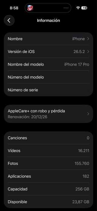 iPhone 17 Pro 256GB Naranja