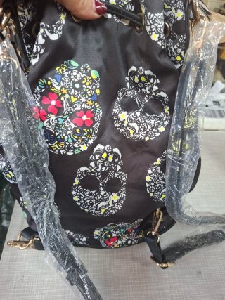 Zaino casual teschi messicani e fiori