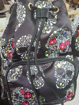 Zaino casual teschi messicani e fiori