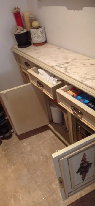 Mueble recibidor vintage madera