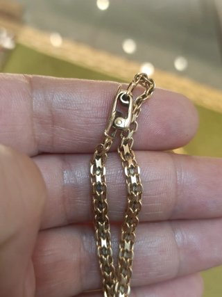 Elegante Pulsera Oro 18K