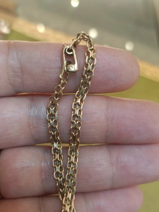 Elegante Pulsera Oro 18K