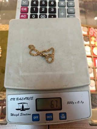 Elegante Pulsera Oro 18K