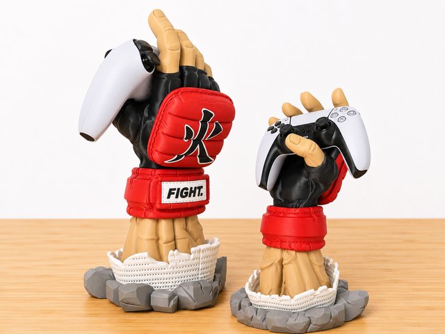 Soporte Mando Street Fighter Guante 3D