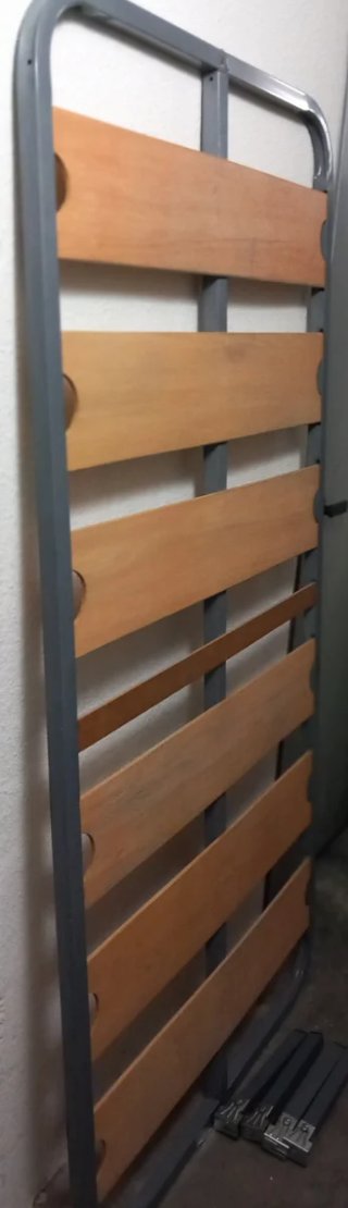 Somier 90cm Metal y Madera