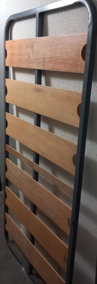 Somier 90cm Metal y Madera
