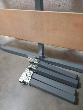 Somier 90cm Metal y Madera
