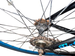 Bicicleta Fixie Negra y Azul