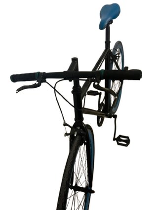 Bicicleta Fixie Negra y Azul