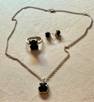 Conjunto Tous Onix Plata y Negro