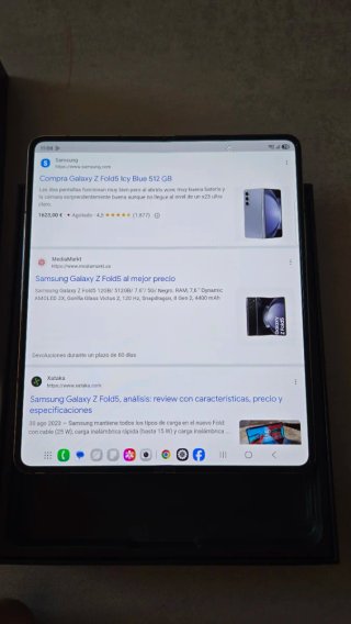 Samsung Galaxy Z Fold 5 Plata