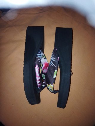 Chanclas Island mujer negras multicolor