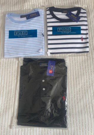 Lote 3 Ropa Polo Ralph Lauren: 2 Camisetas y 1 Pol