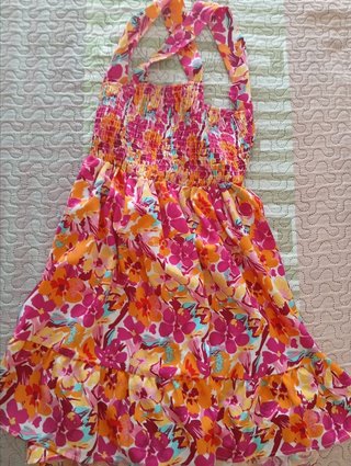 2 Vestidos Niña 9 Años Flores y Mariposas