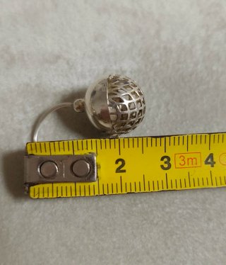Pendientes de plata con diseño de esfera