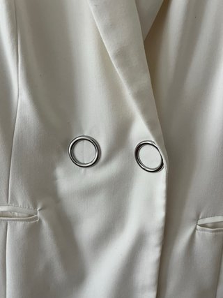 Vestido blanco tipo blazer Sfera- S COMO NUEVO