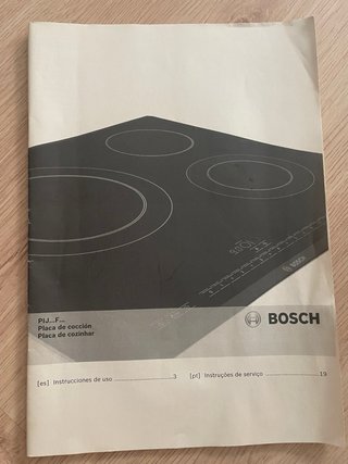 Placa de cocina de inducción Bosch