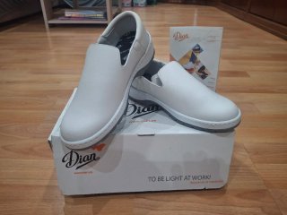 Zapatos de trabajo blancos Dian