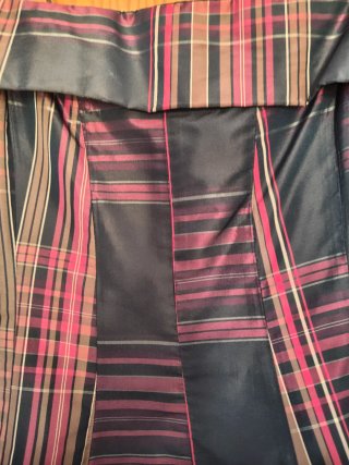 Vestido Zara vintage xadrez preto e vermelho