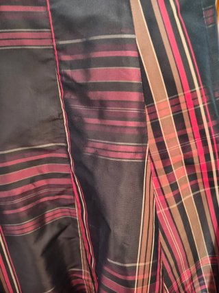 Vestido Zara vintage xadrez preto e vermelho