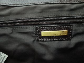 Bolso bandolera piel Zara marrón