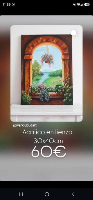 Acrílico en lienzo 30x40cm