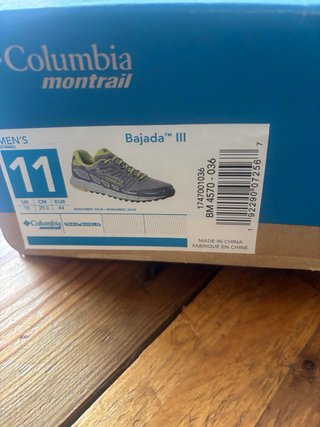 Zapatillas Trail Columbia Bajada III Talla 44