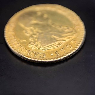 Moneda Oro 1 Escudo Carlos IV 1793