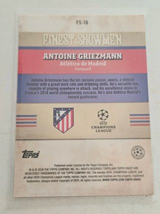 Card Antoine Griezmann Finest Showmen