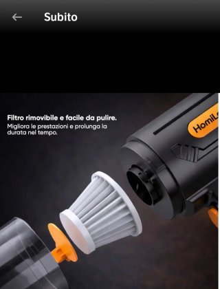 HomiLab Aspirapolvere 4 in 1 Ricaricabile