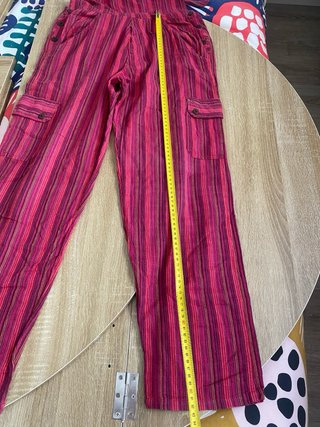 Peto hippie rayas rojas