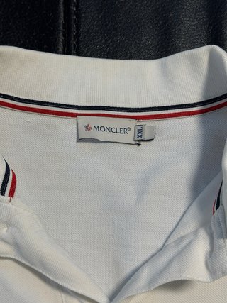 Polo Moncler Blanco Talla XXL (equivale a L)
